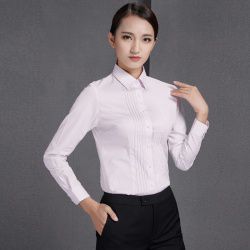 辦公人員男女商務(wù)長袖襯衫JL-CY445